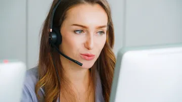 Woman on phone